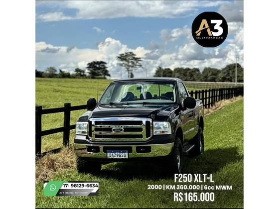 FORD F-250 4.2 XLT 4X2 CS TURBO INTERCOOLER DIESEL 2P MANUAL FORD F-250 4.2 XLT 4X2 CS TURBO INTERCOOLER DIESEL 2P MANUAL